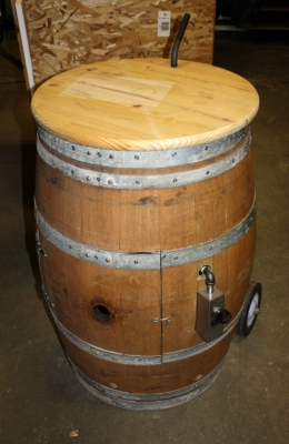 Custom Propane Wine Barrel Fire Pit